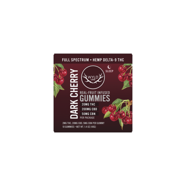 WYLD CBD Dark Cherry THC Gummies - 2mg (10 count)