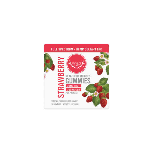 WYLD CBD Strawberry THC Gummies – 2mg (10 count)