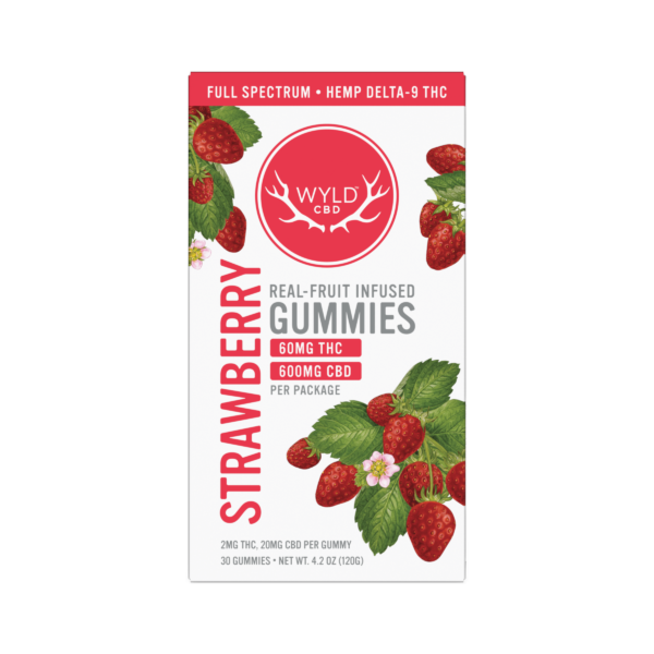 WYLD CBD Strawberry THC Gummies – 2mg (30 count)